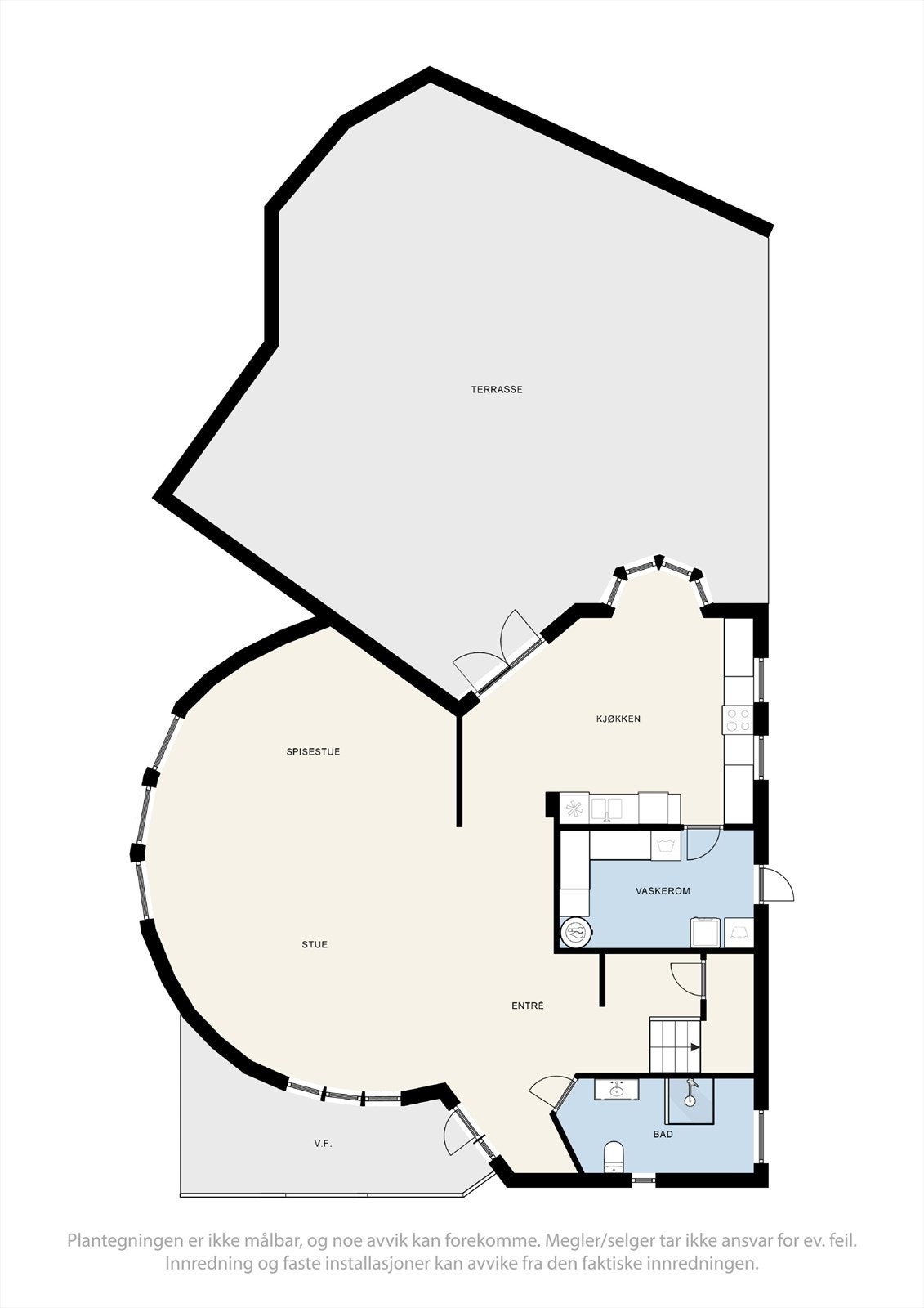 Plantegning 1. etasje. Galleribilde