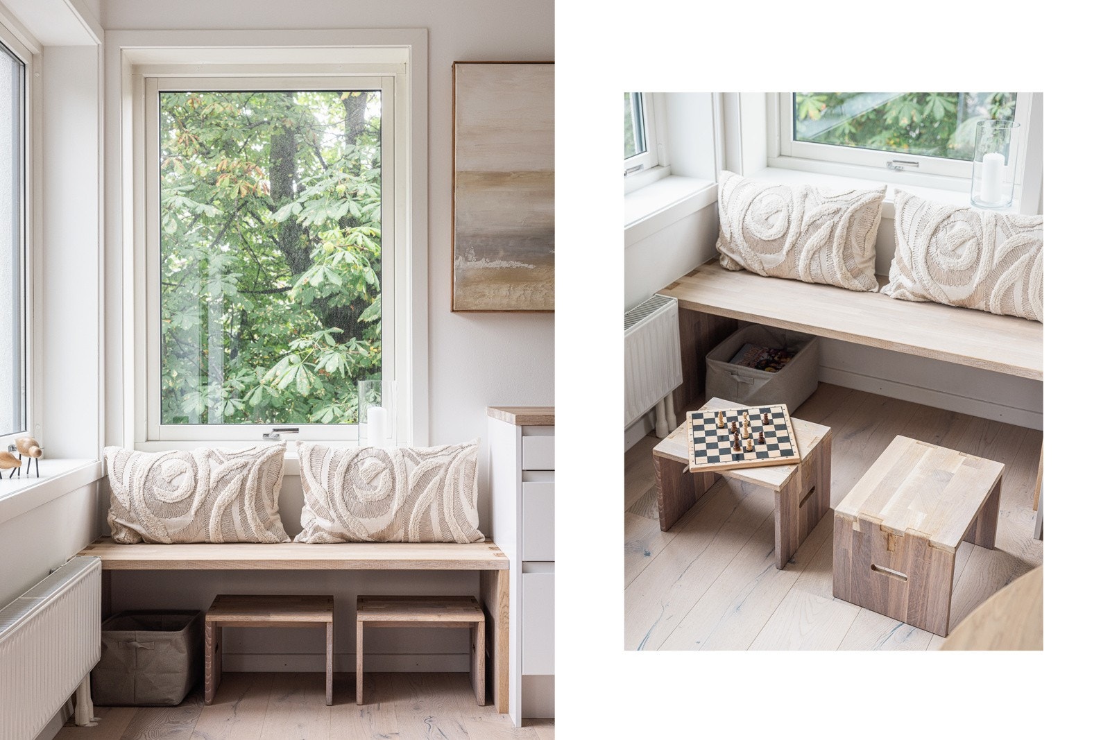 Koselig sittebenk/lekebord for barn Galleribilde