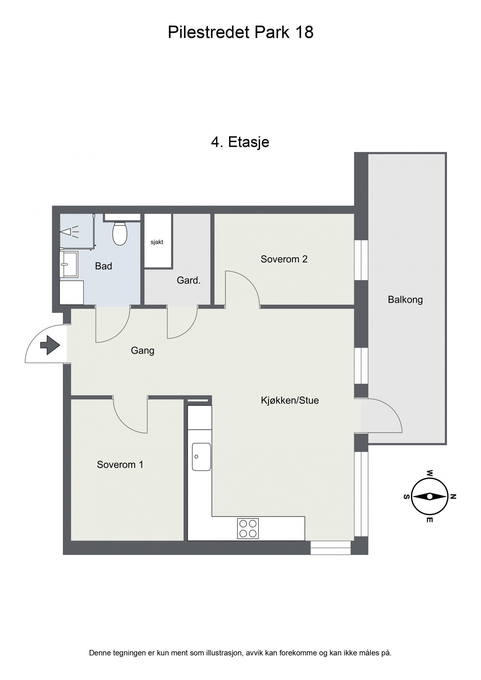 Effektiv planløsning Galleribilde