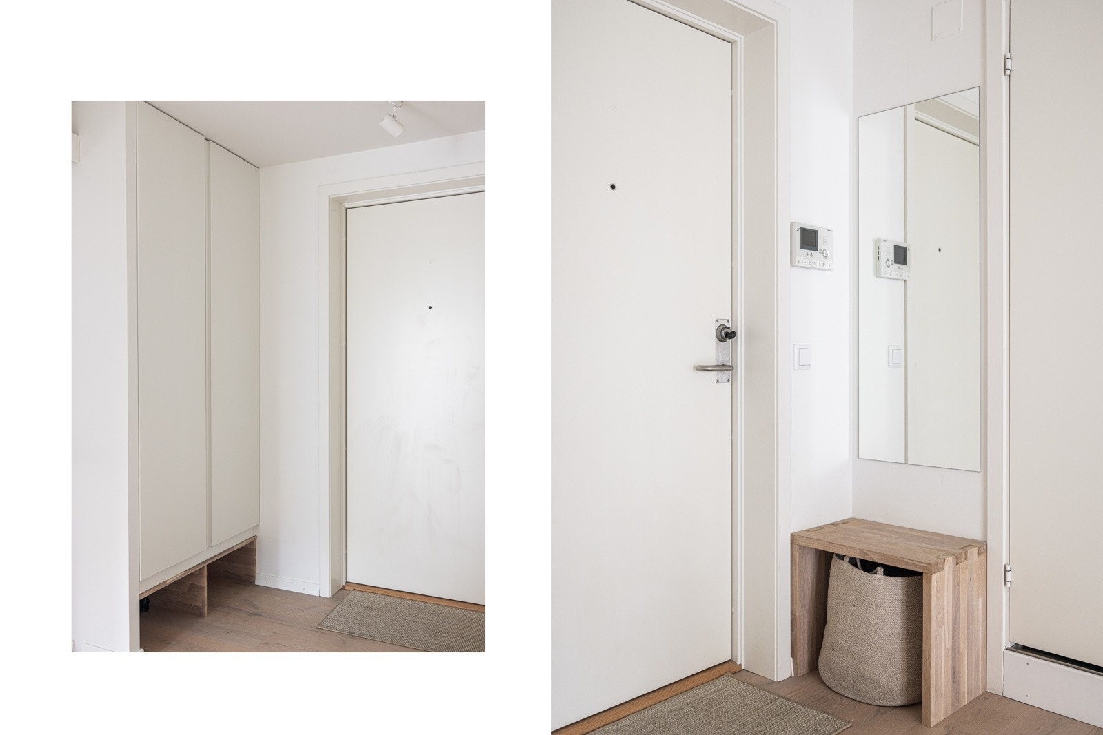 Plassbygd skap ved inngangen Galleribilde