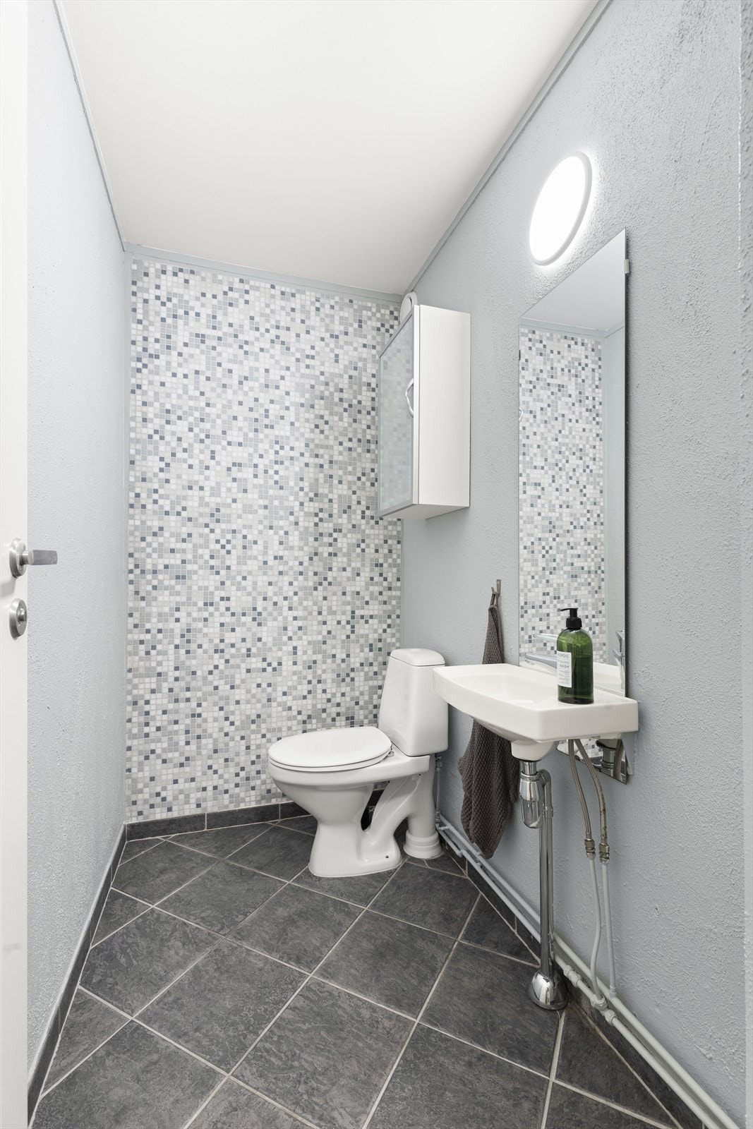 Separat toalett med wc og servant. Galleribilde