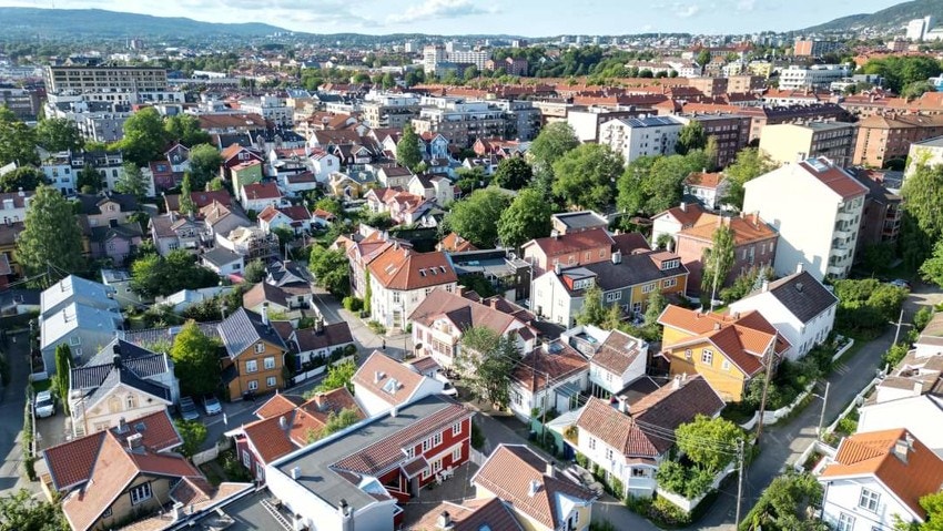 Sentral beliggenhet ved Rodeløkkas trehusbebyggelse. Galleribilde