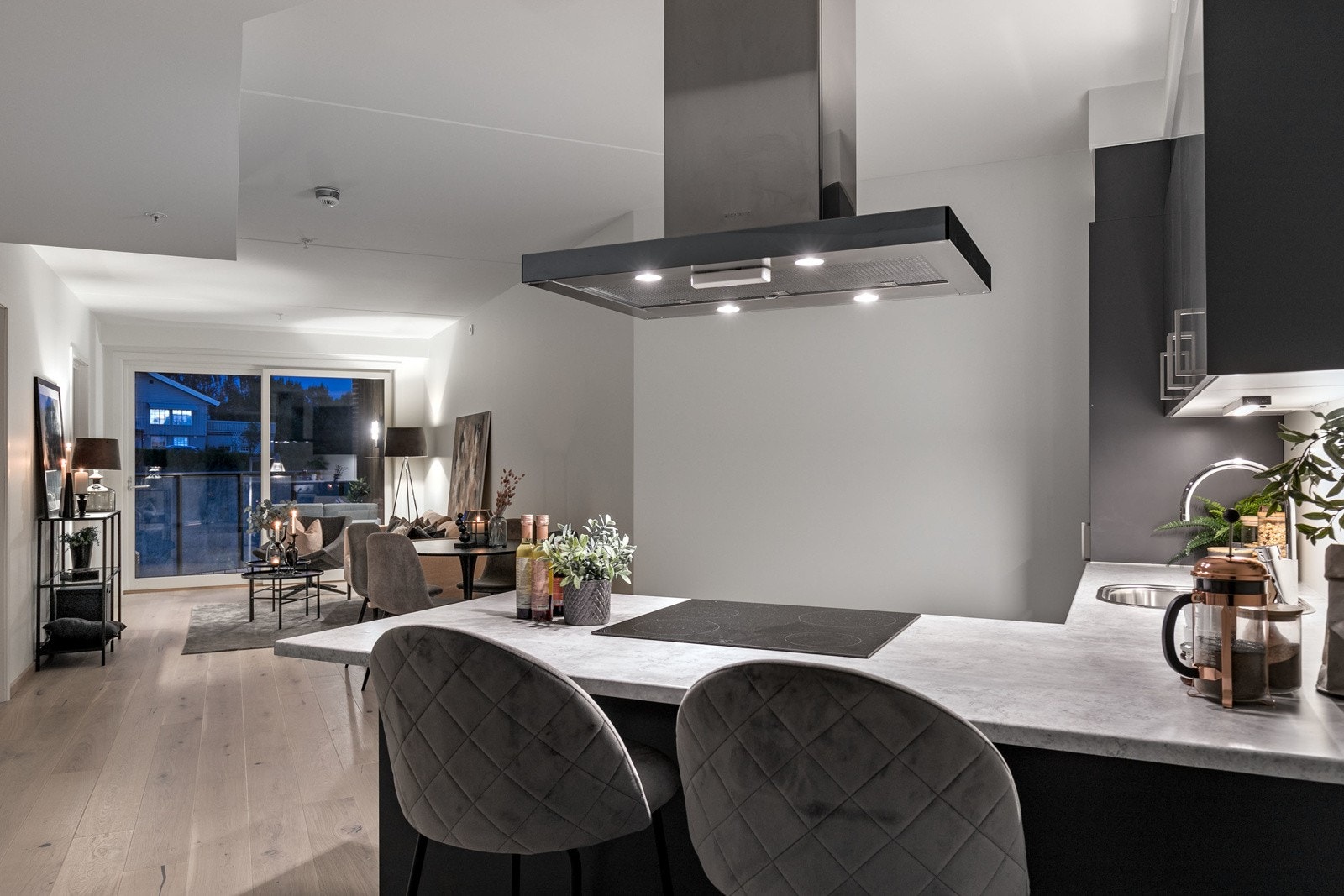 Lys og luftig planløsning. Galleribilde