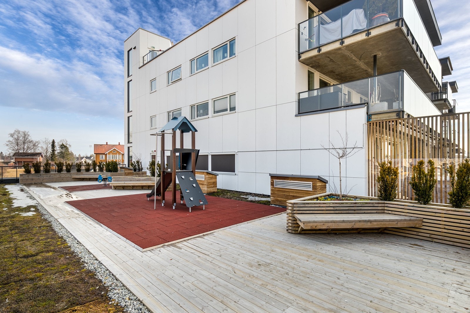 Felles takterrasse på plan 5 av bygget. Galleribilde