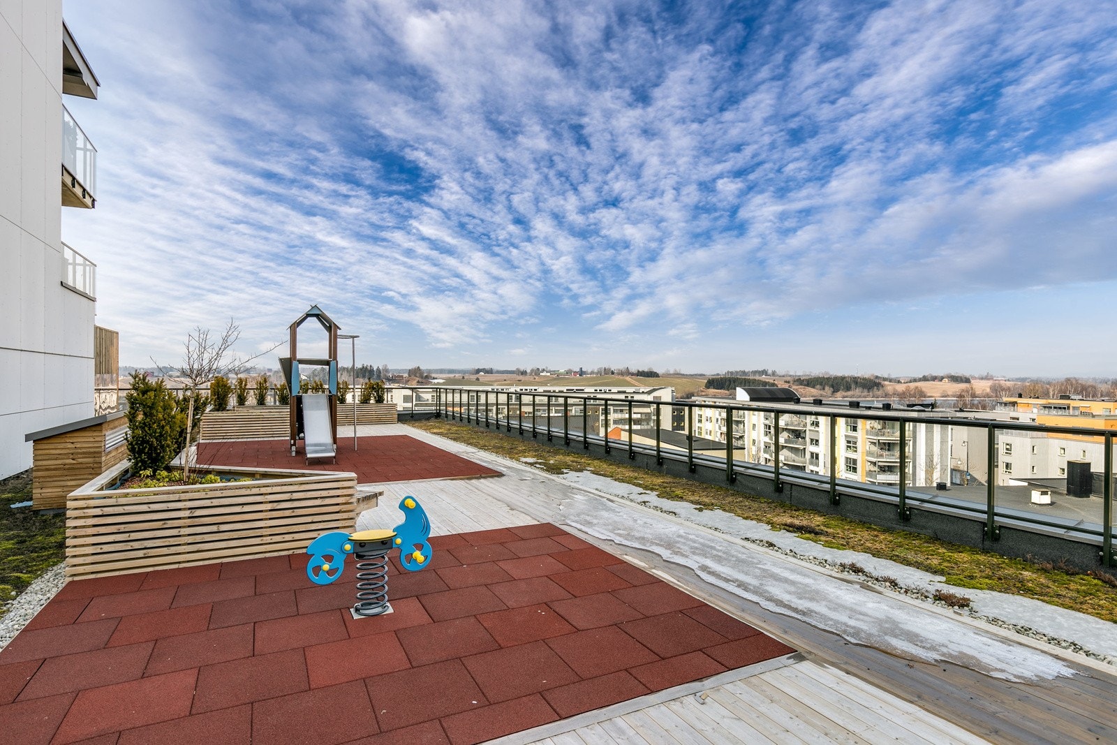 Felles takterrasse på plan 5 av bygget. Galleribilde