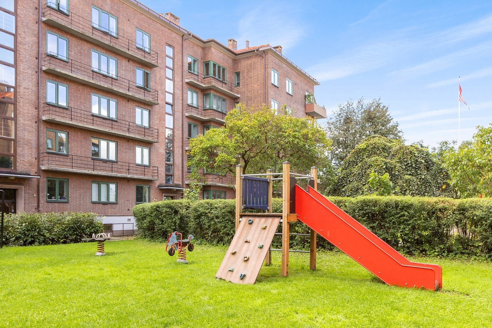 Lekeplassen er perfekt tilrettelagt for de minste. Galleribilde