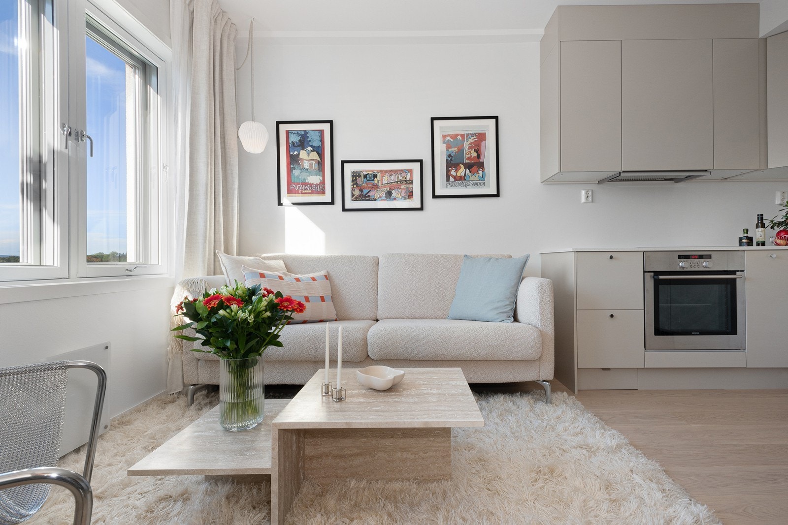 Åpen stue- og kjøkkenløsning Galleribilde