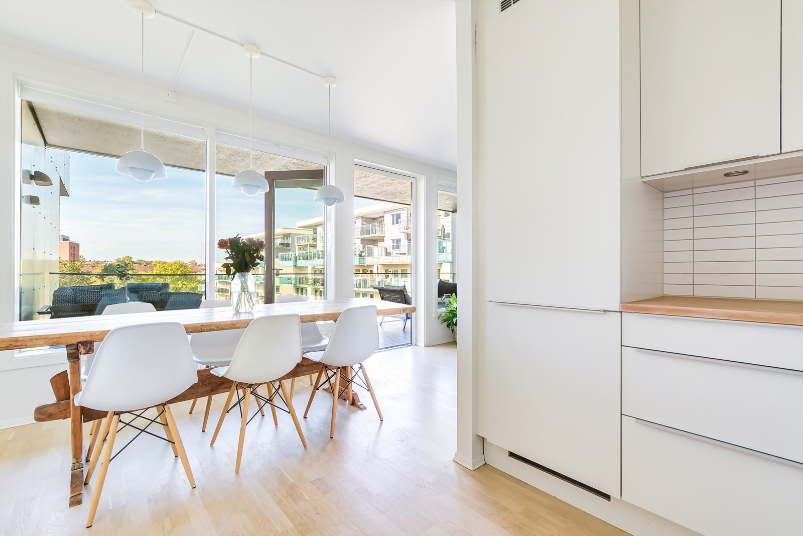 I felleskostnadene er fyring og varmtvann (á-konto), TV og internett inkludert Galleribilde