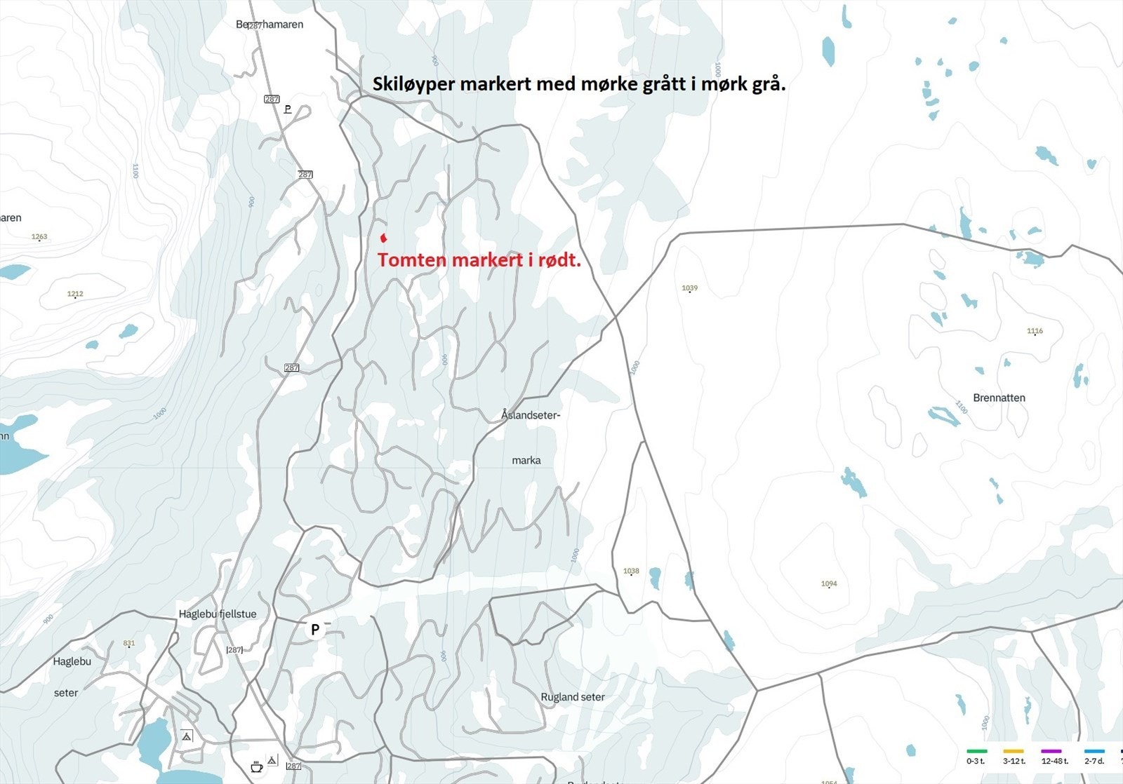 Skiløypekart. Galleribilde