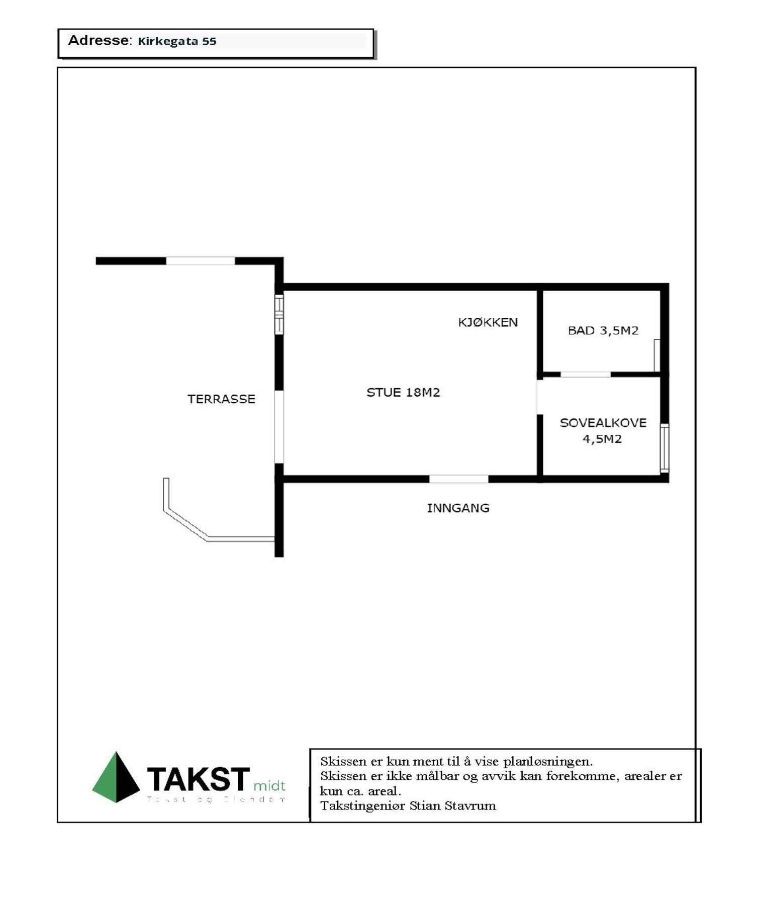 Planskisse Galleribilde