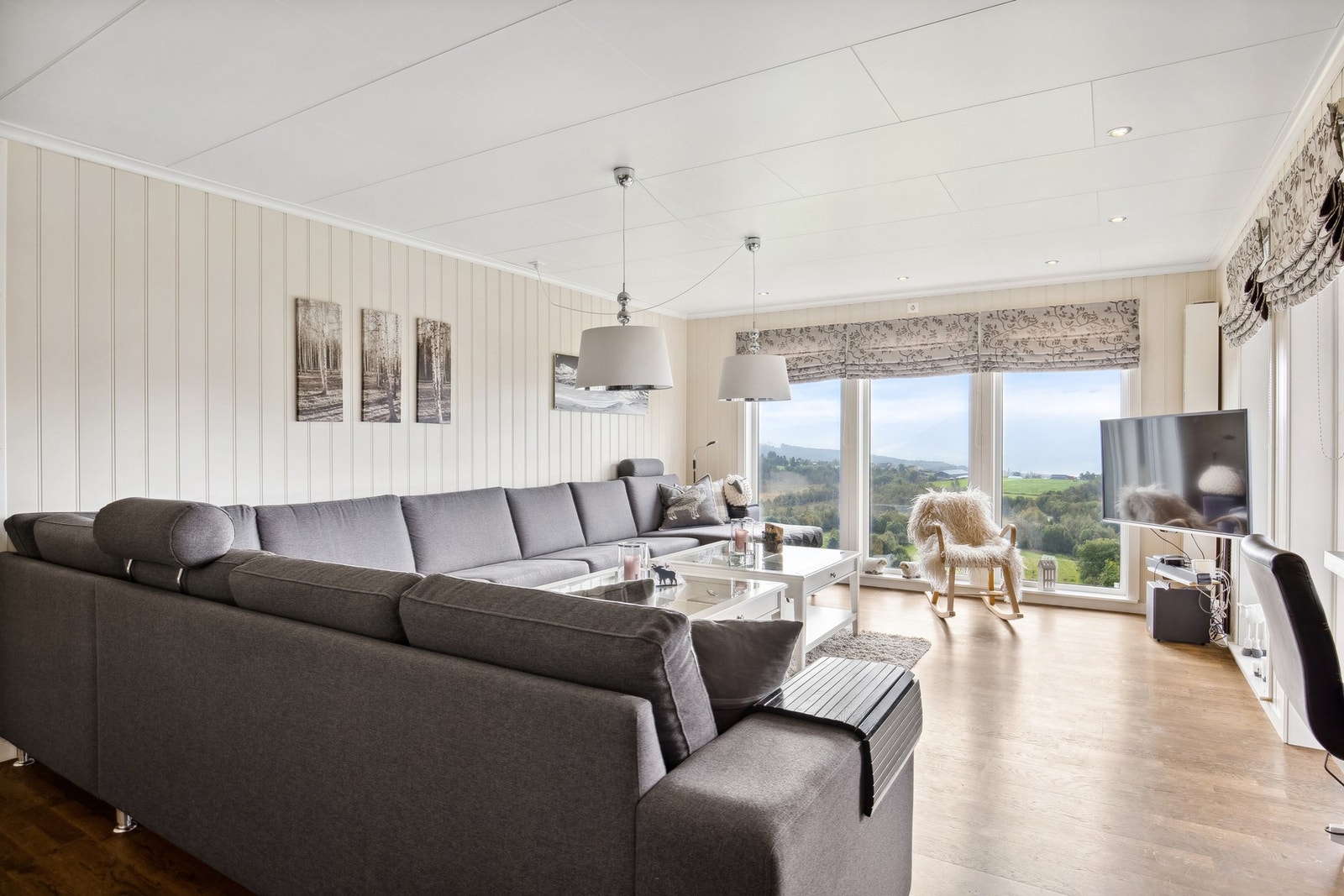 Flott utsikt også fra stuen Galleribilde