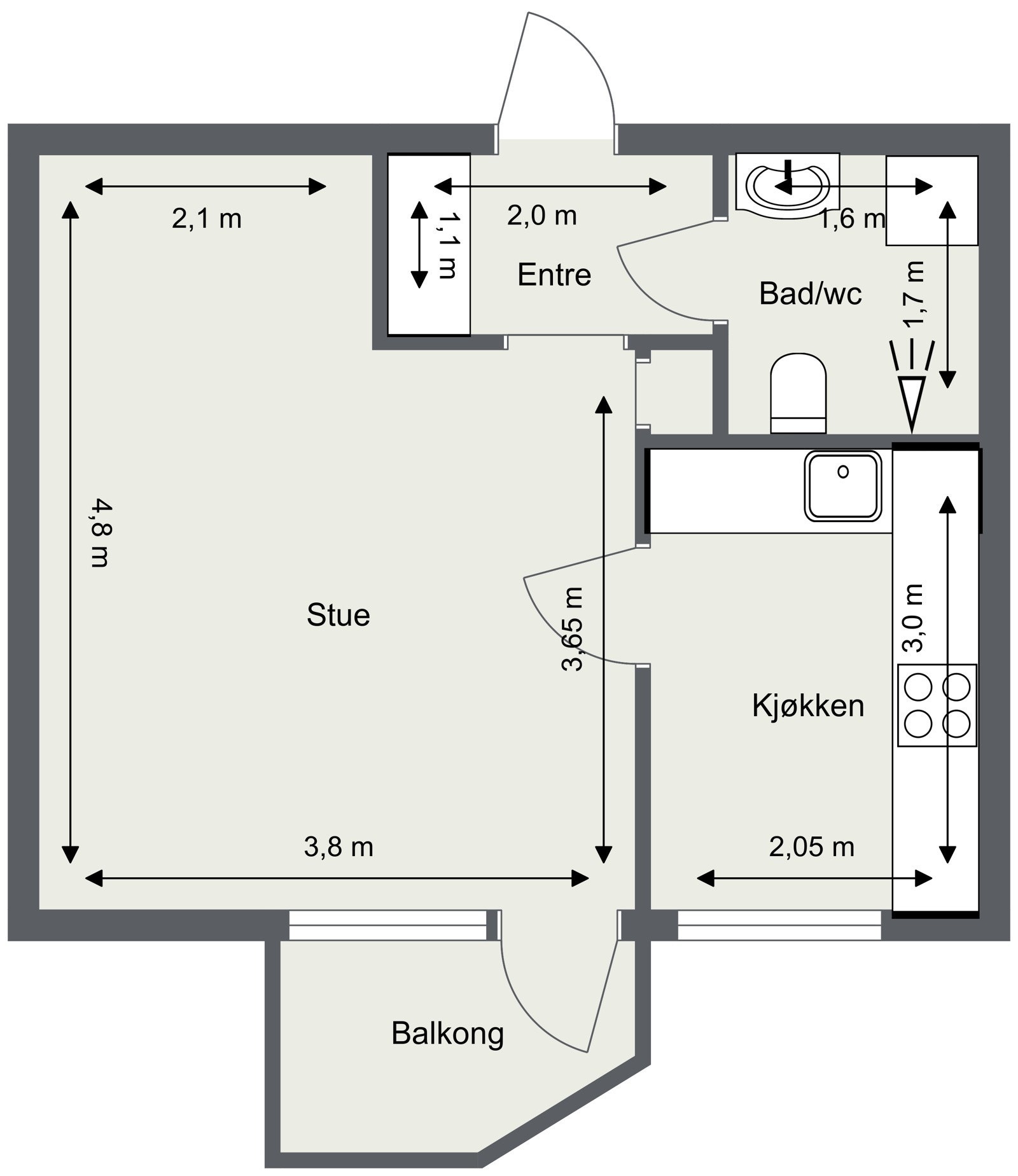 Plantegning Galleribilde