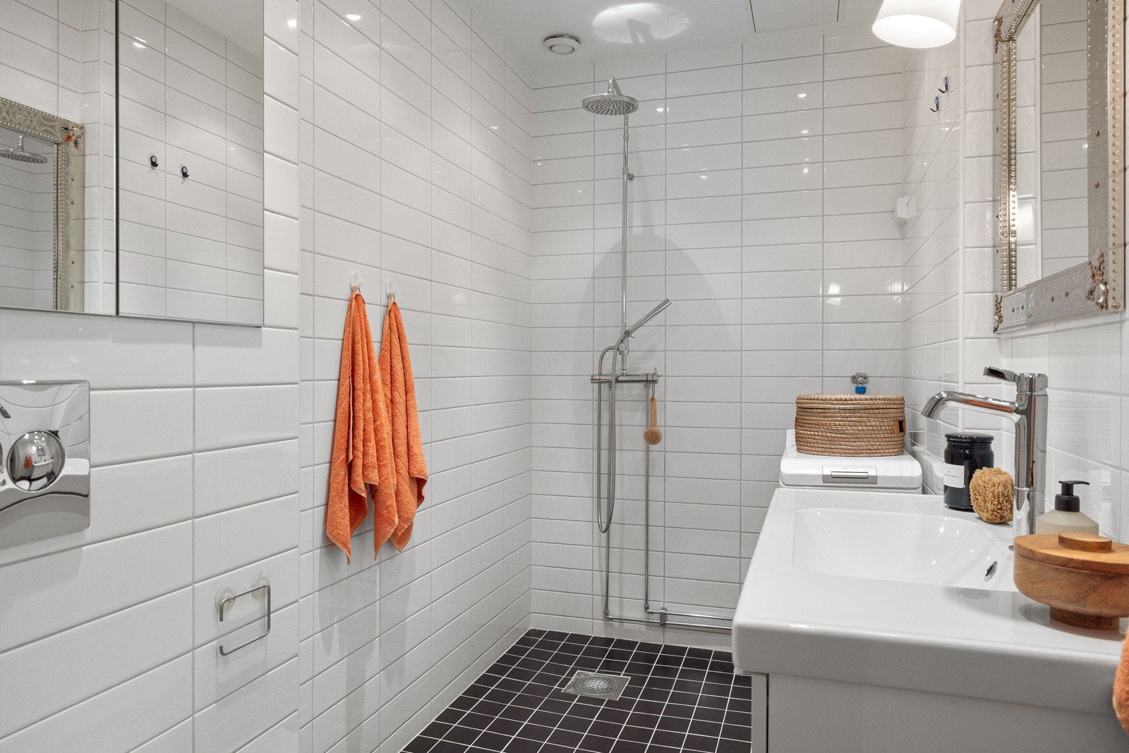 Badet ble pusset opp i regi av sameiet i forbindelse med rehabilitering av vann- og avløpsrør Galleribilde