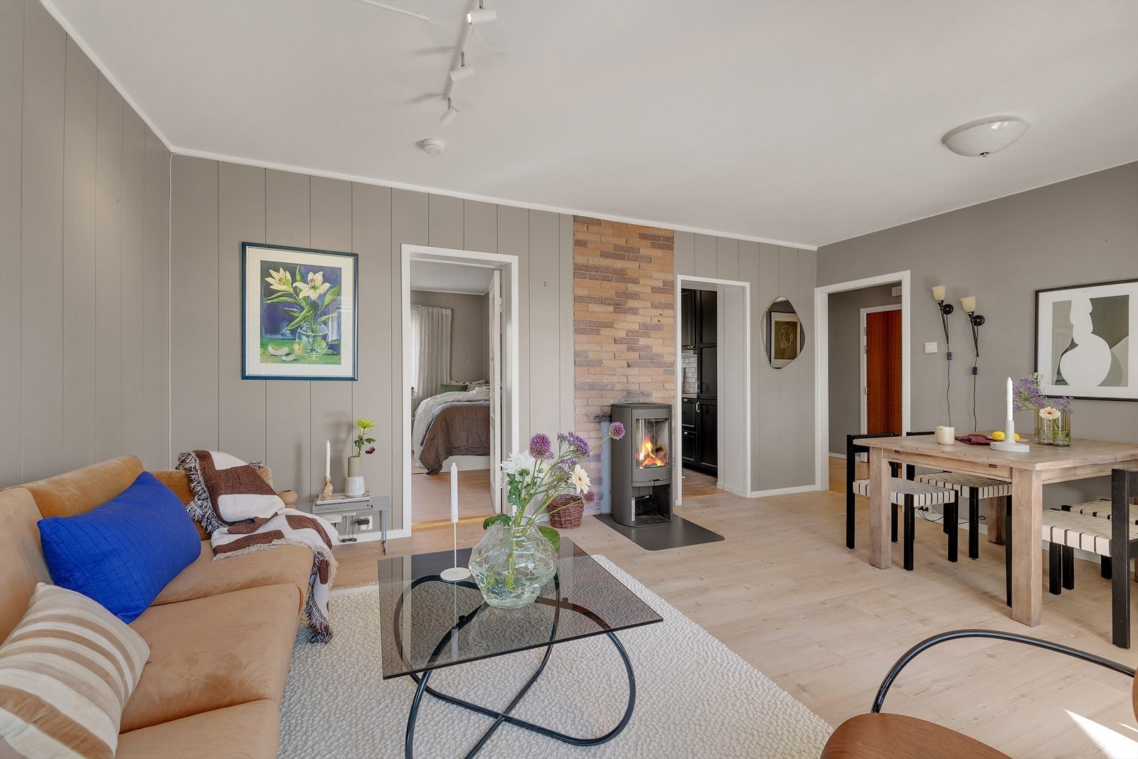 Det ble satt inn ny vedovn i 2016 Galleribilde