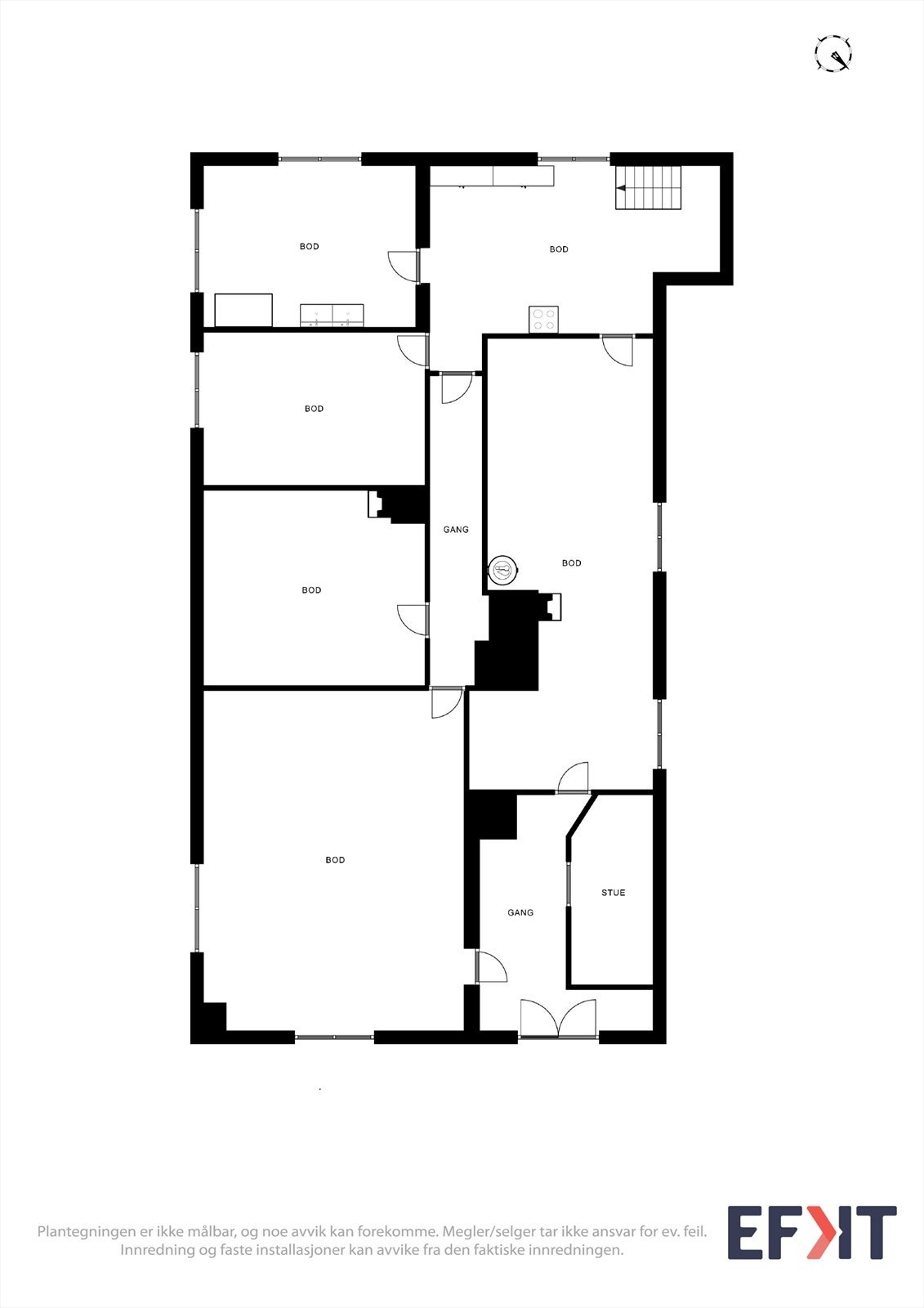 Plantegning kjeller Galleribilde