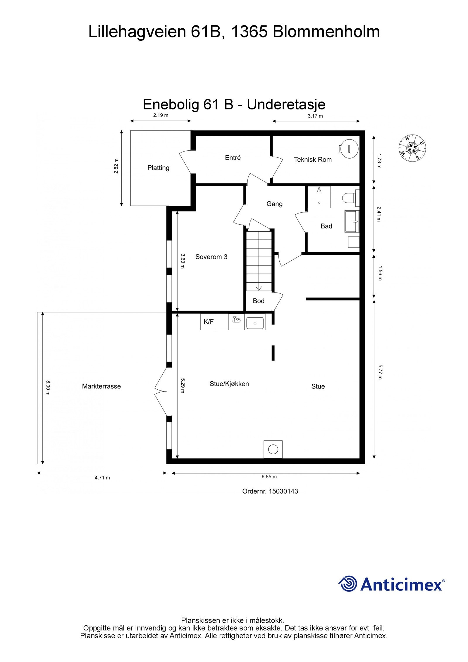 Plantegning u. etasje hovedbygg. Galleribilde
