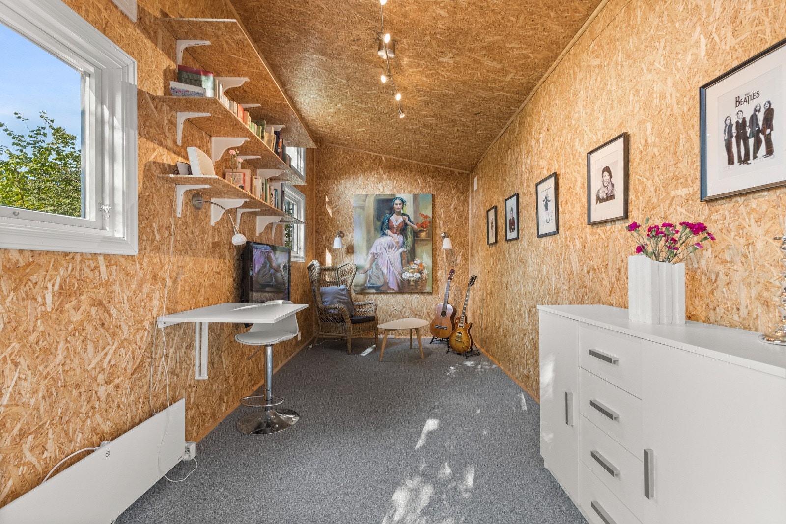 Annekset er i dag brukt og innredet som et kontor. Galleribilde