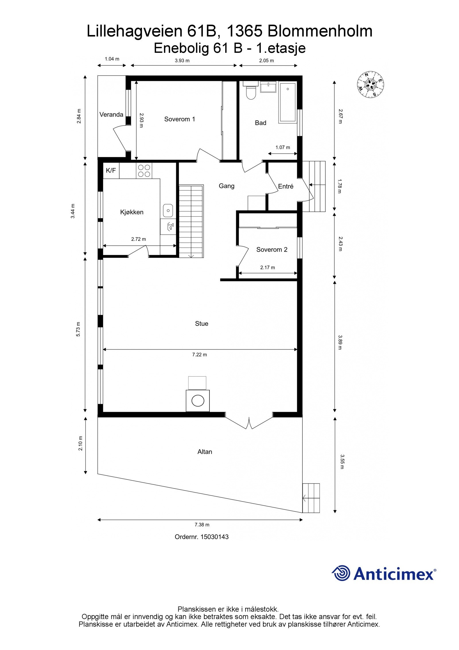 Plantegning 1. etasje hovedbygg. Galleribilde