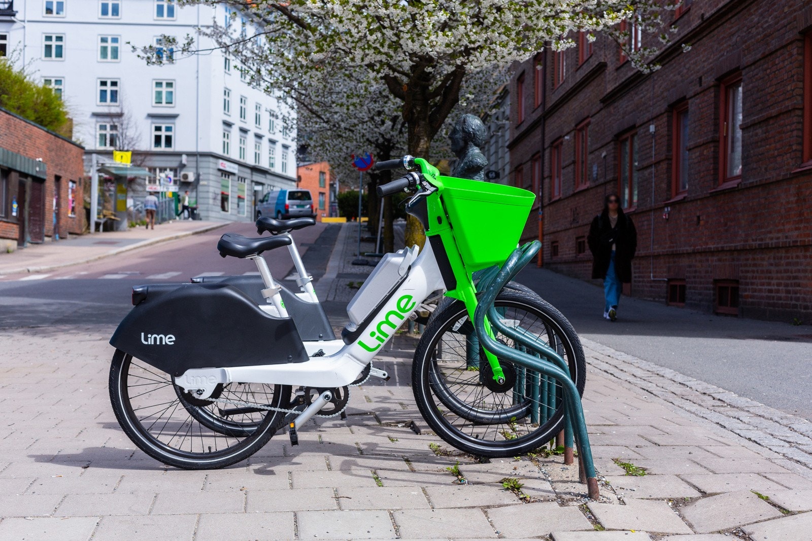Nærormådet - Bysykkel i Sigurds gate. Galleribilde