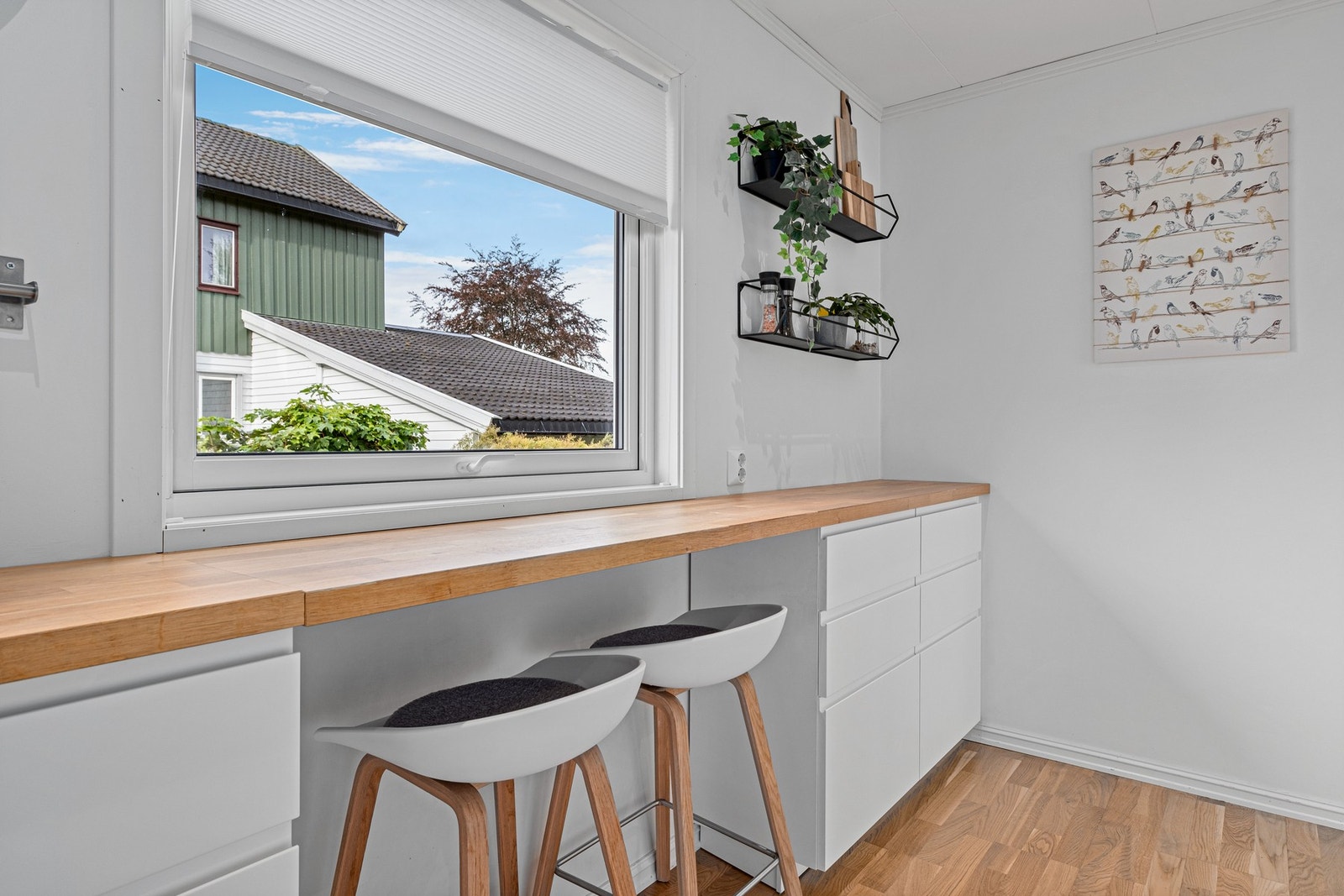 Koselig sittegruppe på kjøkken. Galleribilde