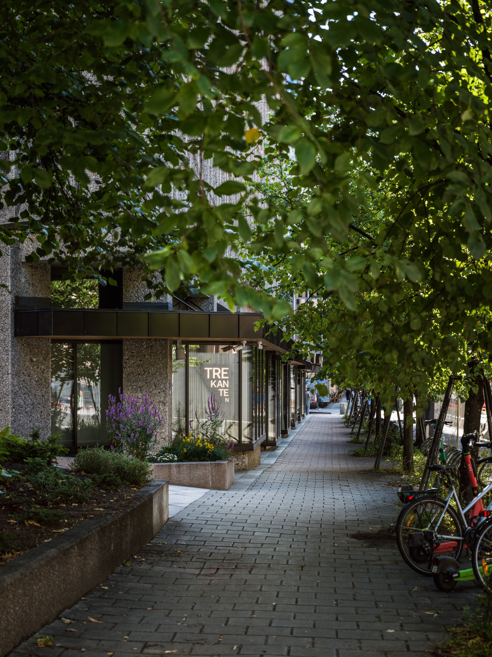 Trekanten bespisnings konsept holder til på gateplan mot Pilestredet Galleribilde