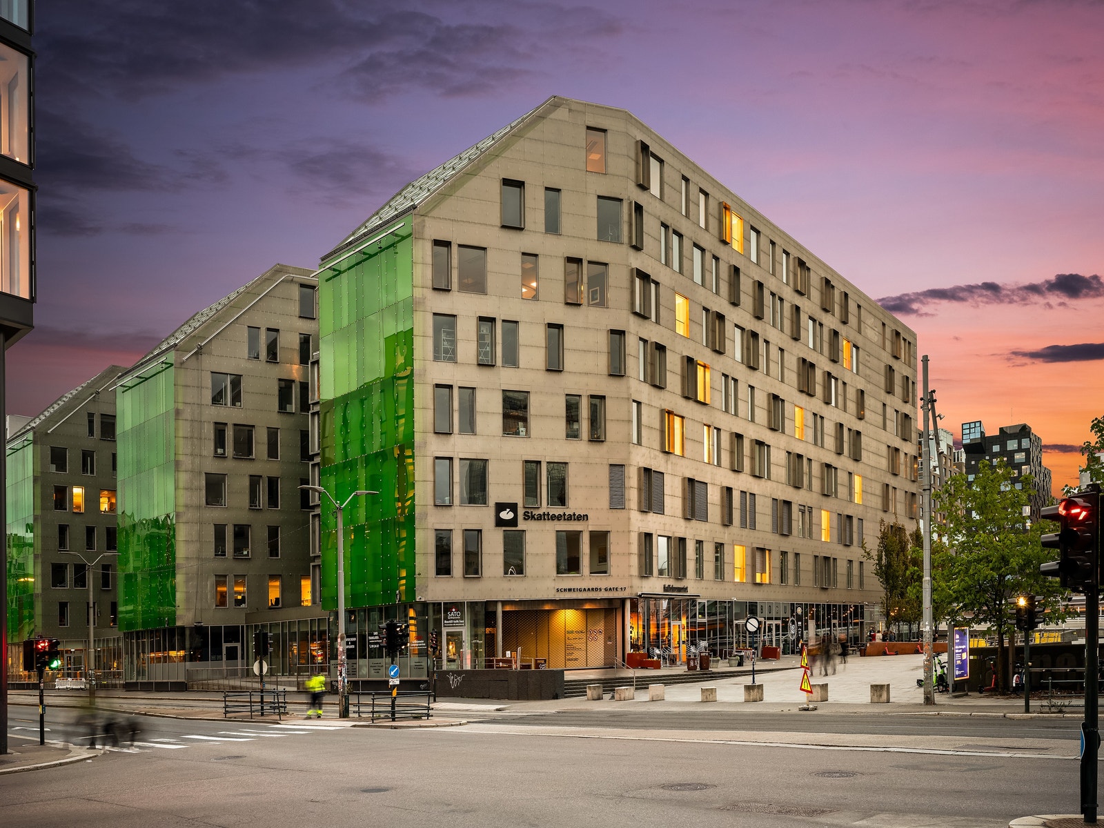 Lokalet ligger rett til høyre for inngangen til Skatteetaten Galleribilde