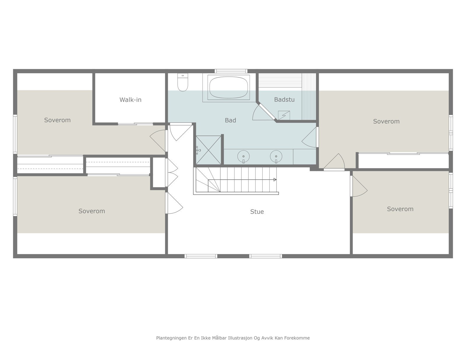 Plantegning hovedhus 2. etasje Galleribilde