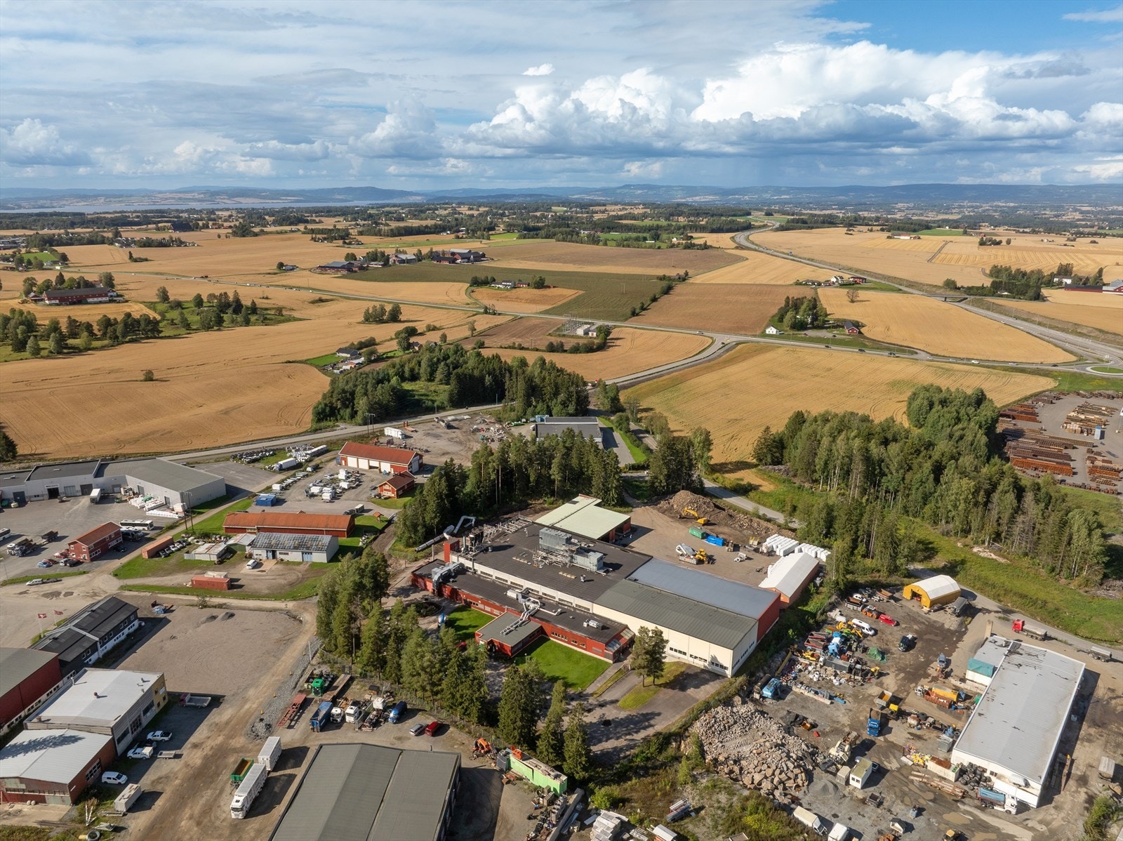Tidligere Jiffy Products sitt produksjonsanlegg i Stange Næringspark Galleribilde