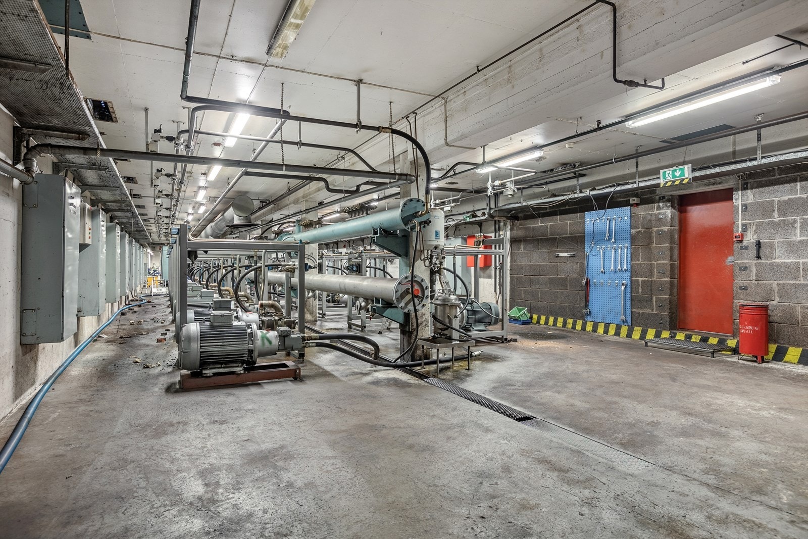 Tidligere maskinrom i kjeller Galleribilde
