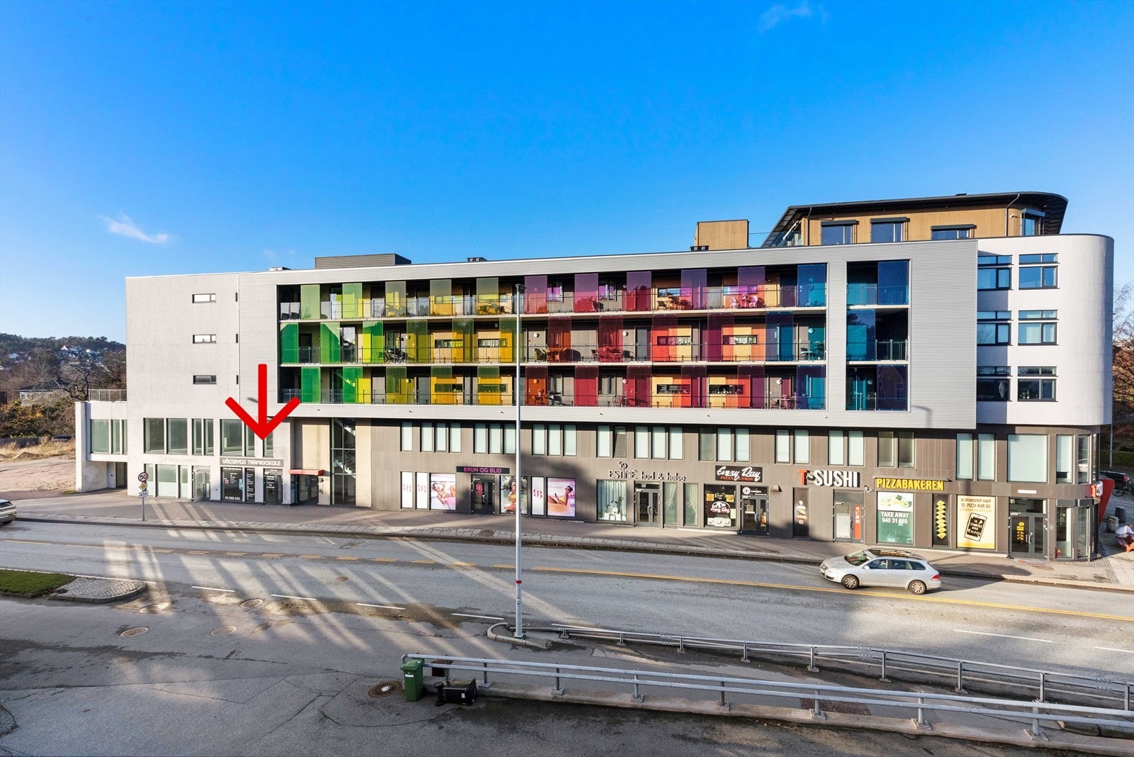 Meget godt eksponert rett ved Lumberkrysset. Galleribilde