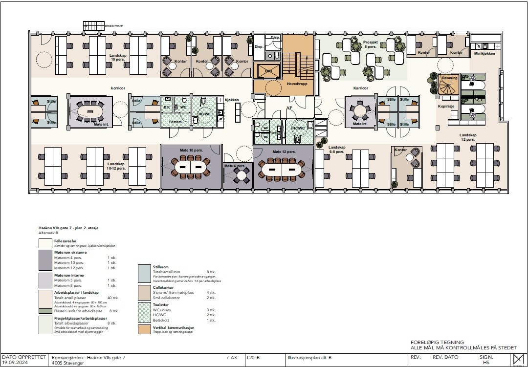 Forslag på plantegning Galleribilde