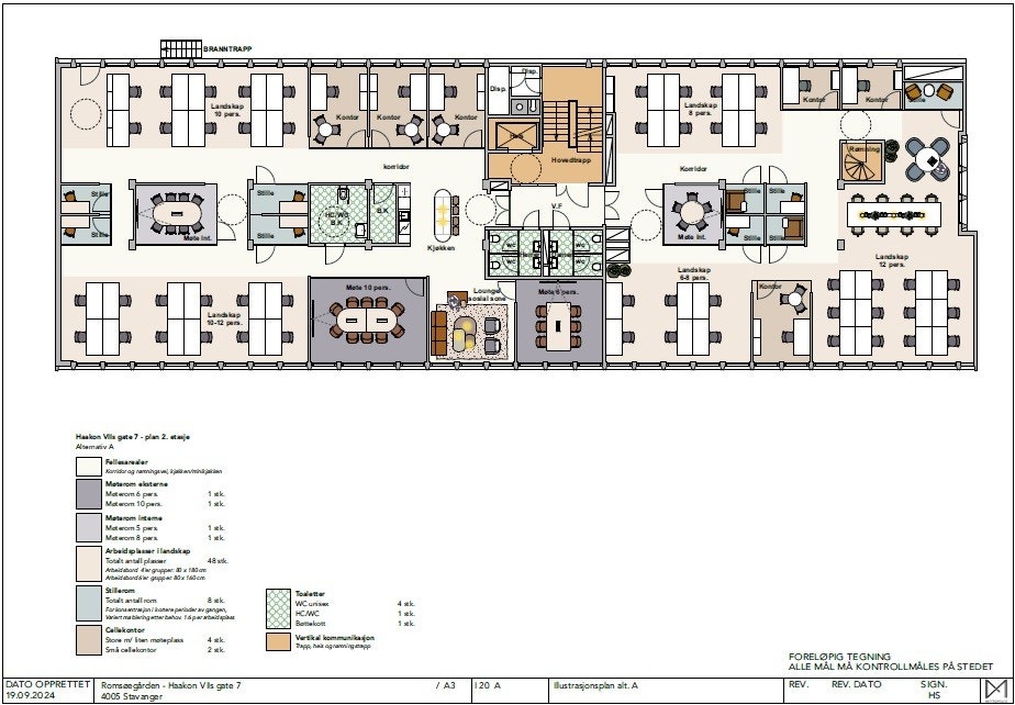 Forslag på plantegning Galleribilde