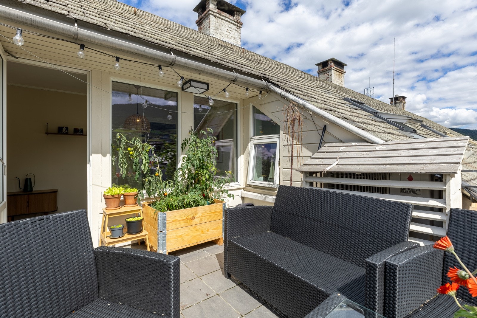 Loftsleilighet balkong Galleribilde