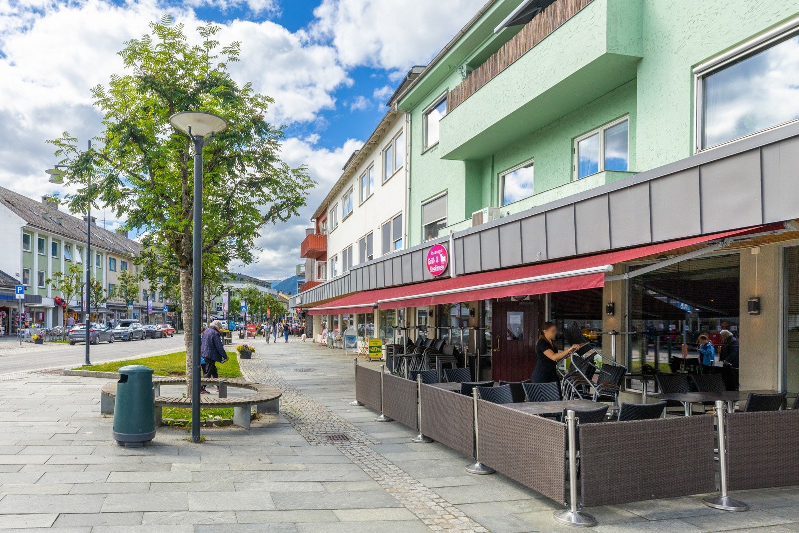 Eiendommen ligger fint til i begynnelsen av Vangsgata Galleribilde