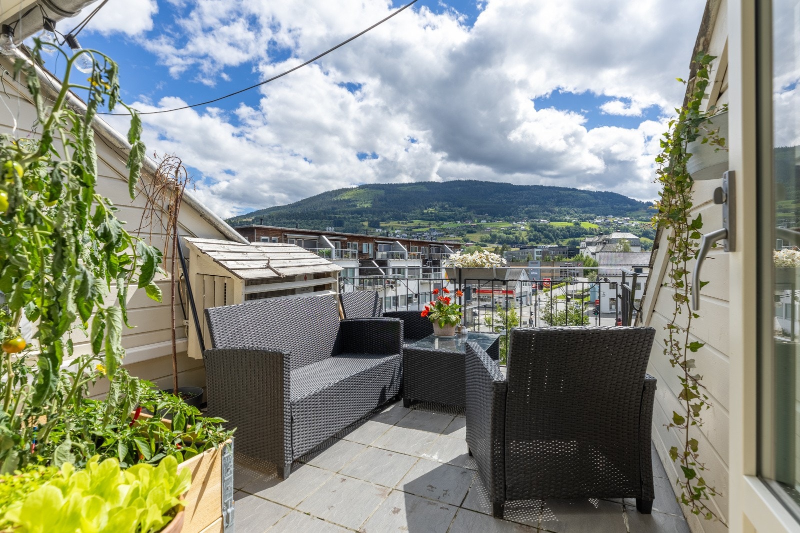 Loftsleilighet balkong Galleribilde