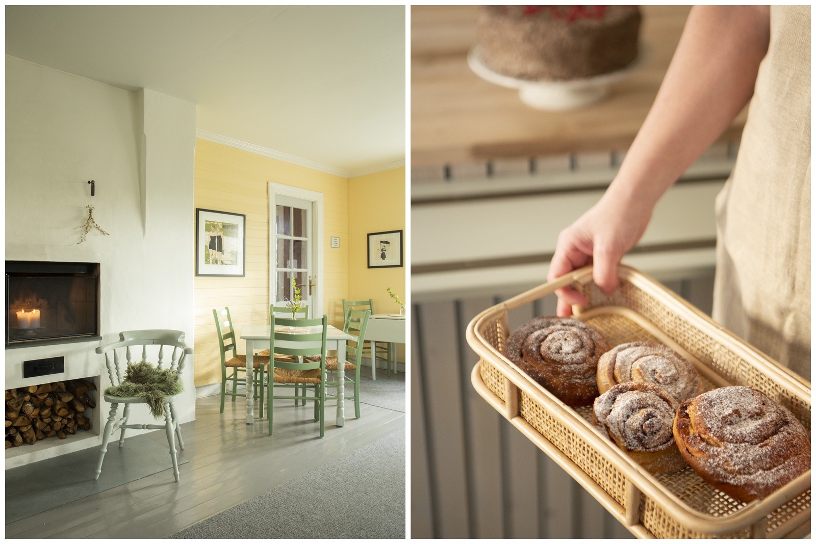 Kafeen er kjent for sitt gode bakerverk Galleribilde