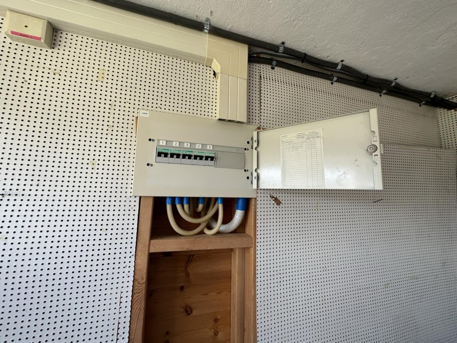 Bilde av sikringsskap i kjeller. Galleribilde