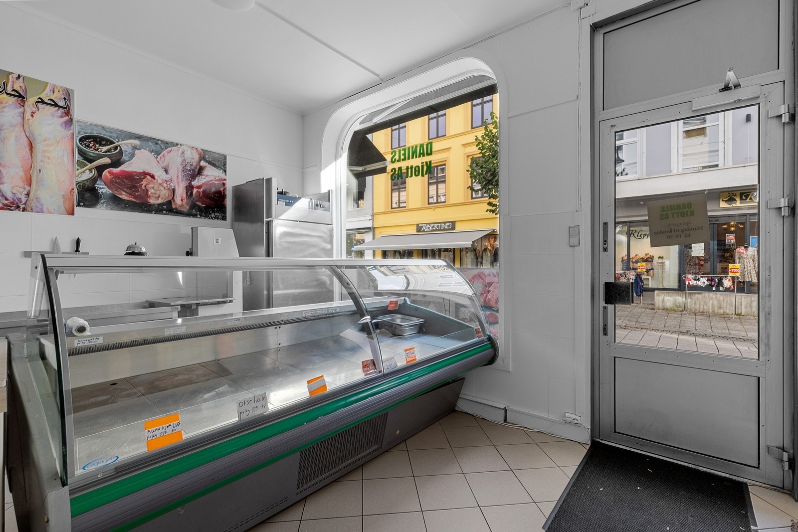 Forretning gateplan. Galleribilde