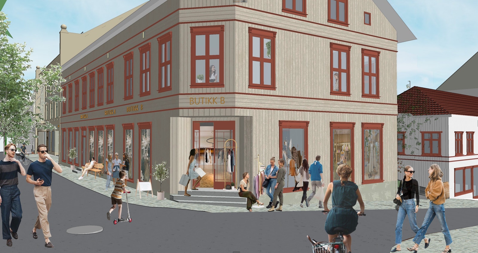 Fasade Storgaten 28 Galleribilde