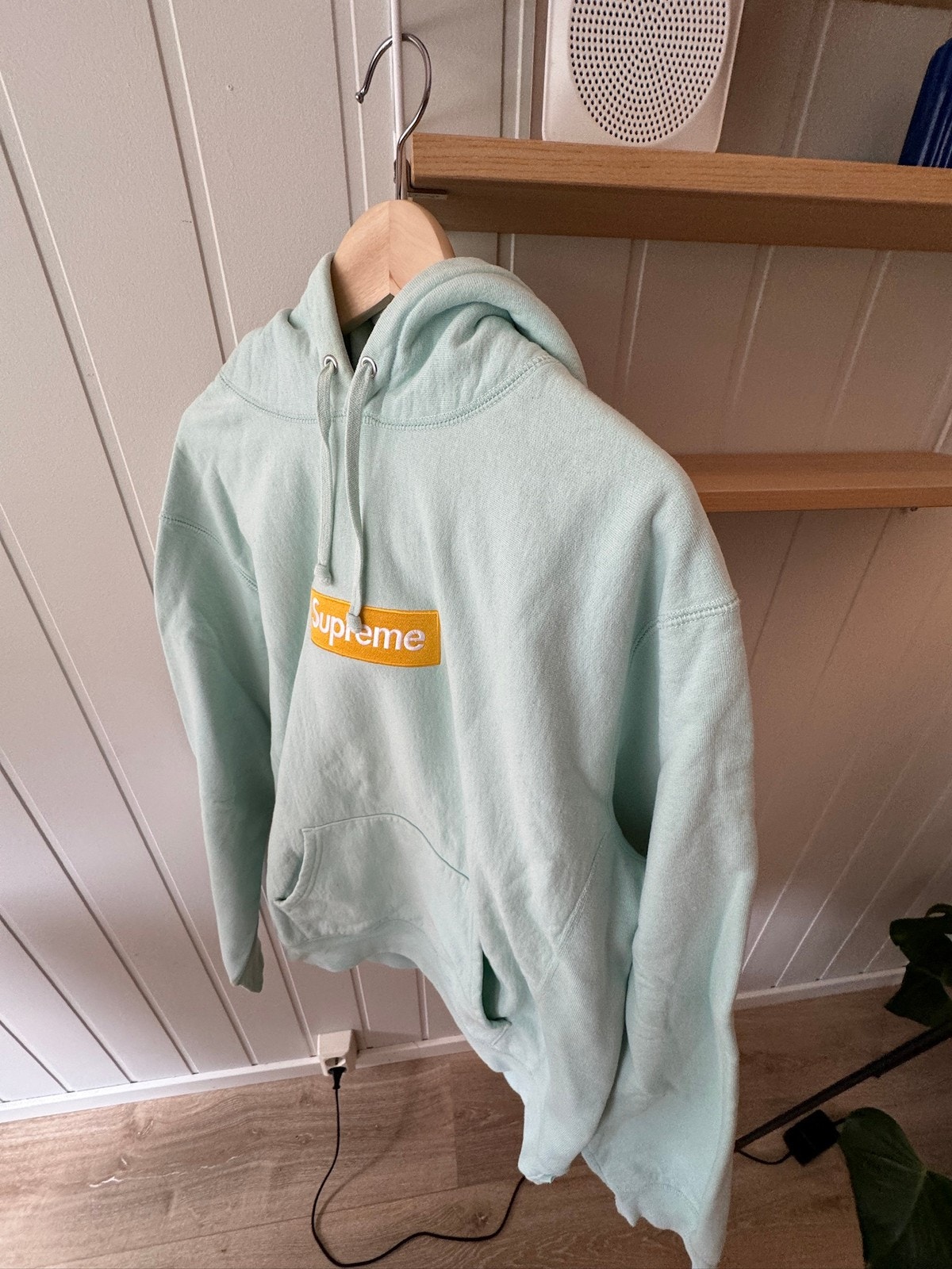 Supreme Box Logo Hoodie FW17 Ice Blue XL – Svært sjelden | FINN-torget