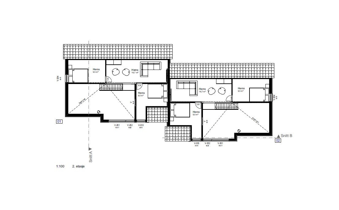 Plantegning hems Galleribilde