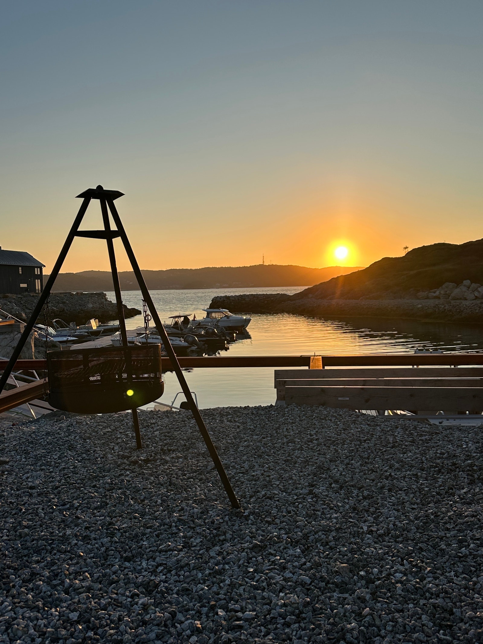 Grillplass ved marina Galleribilde