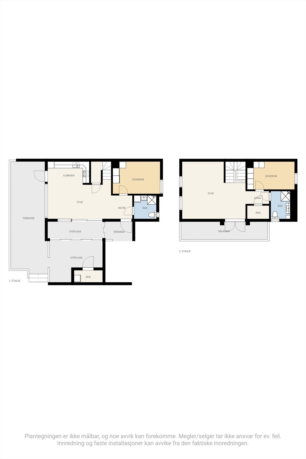 Alternativ planløsning for hustype A - bolig nr. 11. Galleribilde