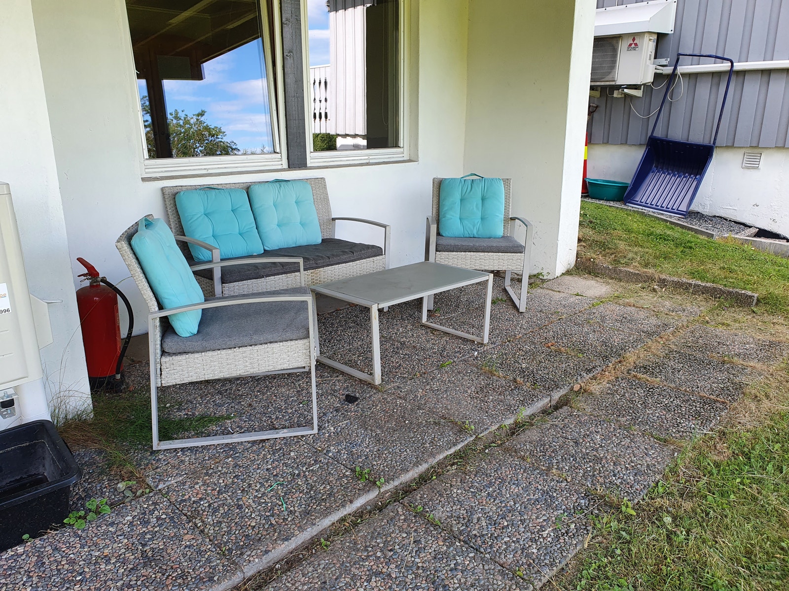 Lun og koselig uteplass Galleribilde