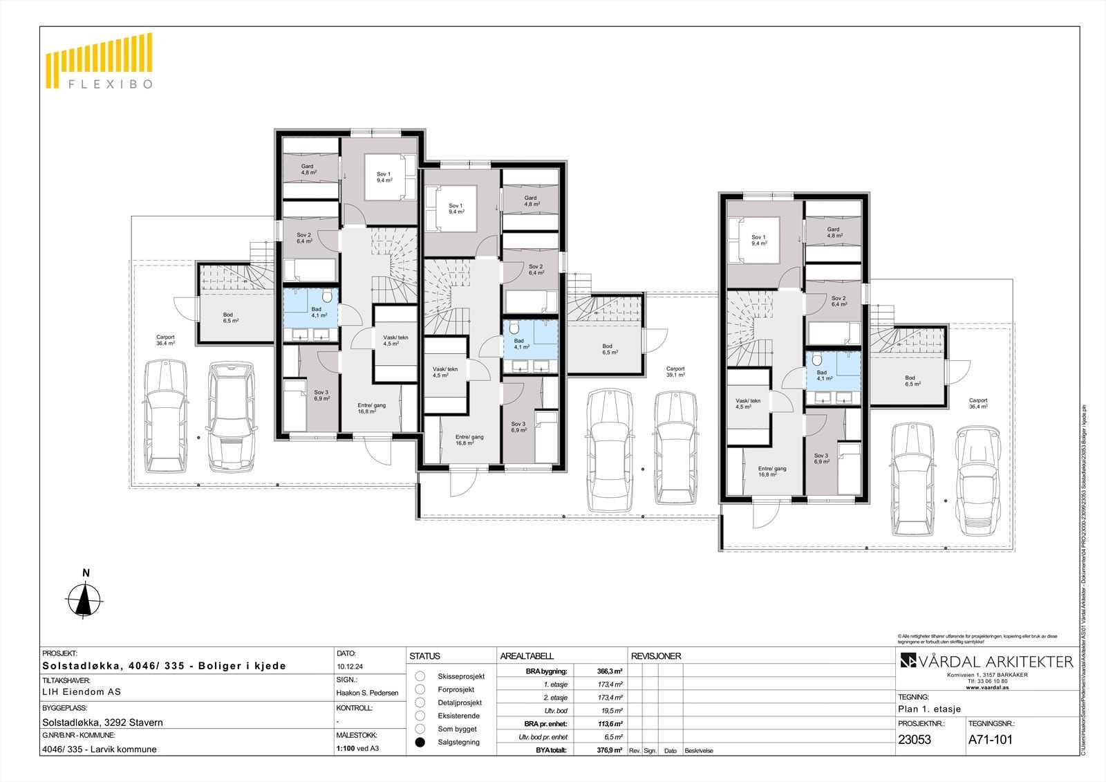 Plantegning 1. etasje Galleribilde
