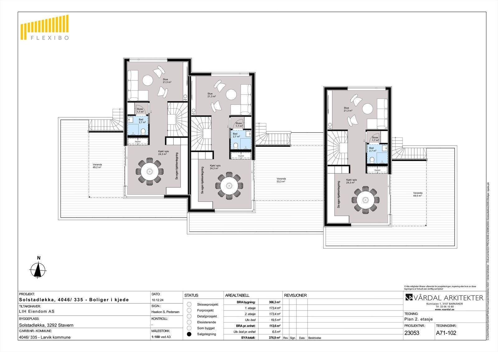 Plantegning 2. etasje Galleribilde