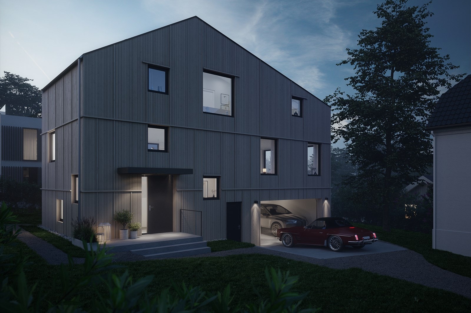 Velkommen til dette flotte familievennlige huset i Bekkefaret 8F. Huset står ferdig våren 2025! Galleribilde