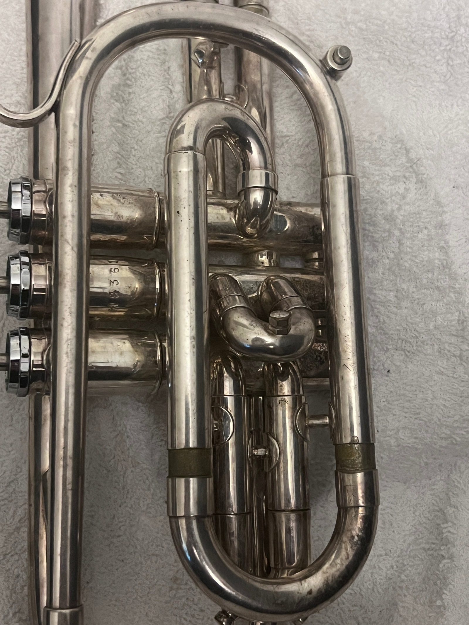 Brukt Getzen 300 Series Elkhorn , Wis U.S.A Trumpet Serial # M9361