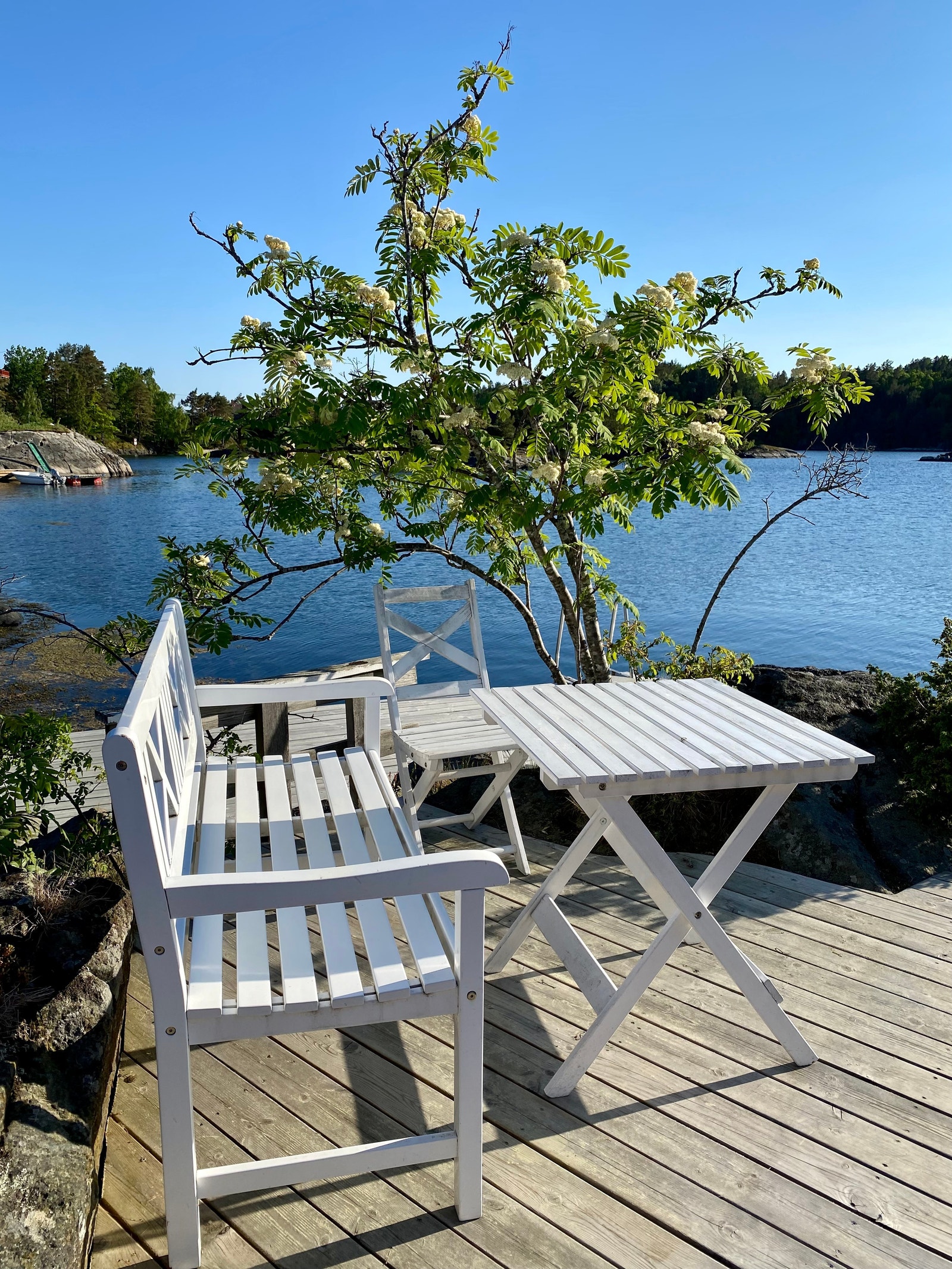 Liten koselig terrasse Galleribilde