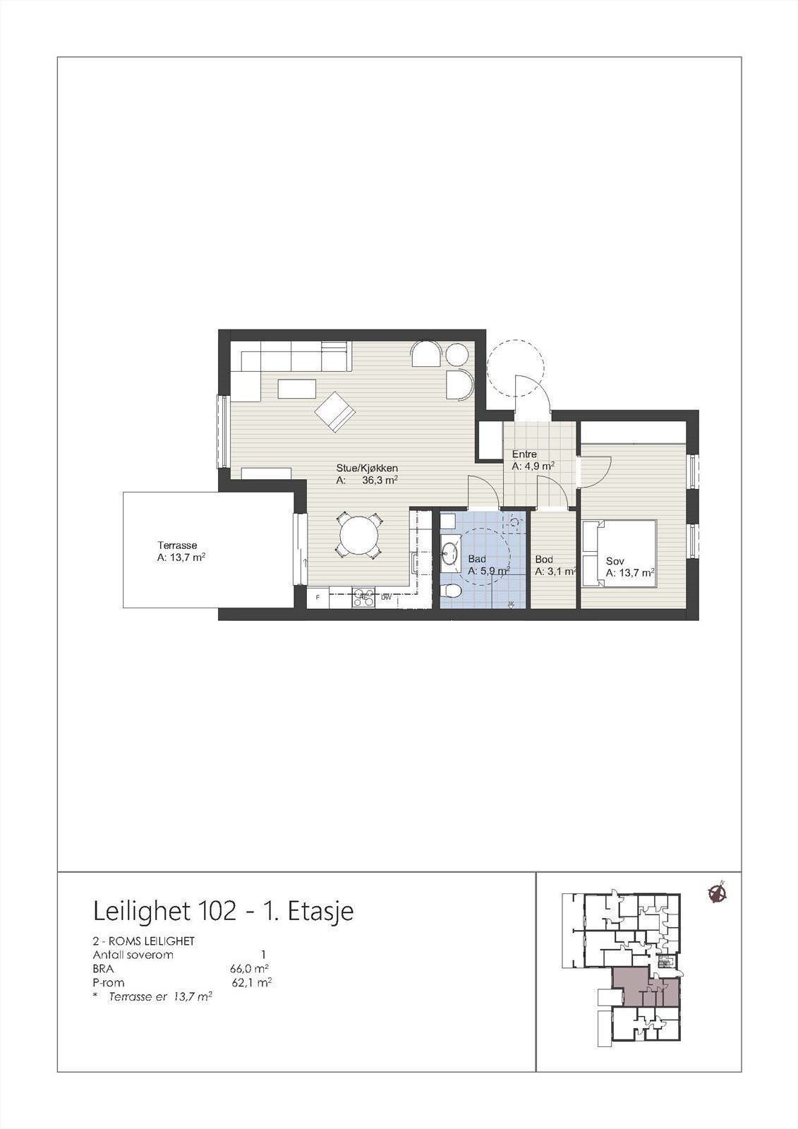 Plantegning Galleribilde